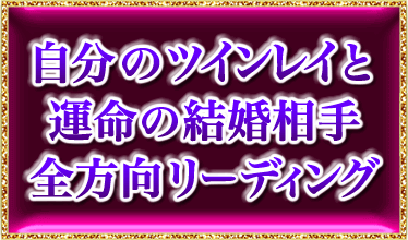 自分のツインレイと運命の結婚相手 全方向リーディング